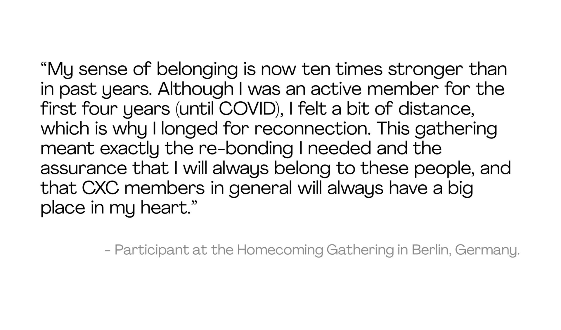Testimonial from Berlin