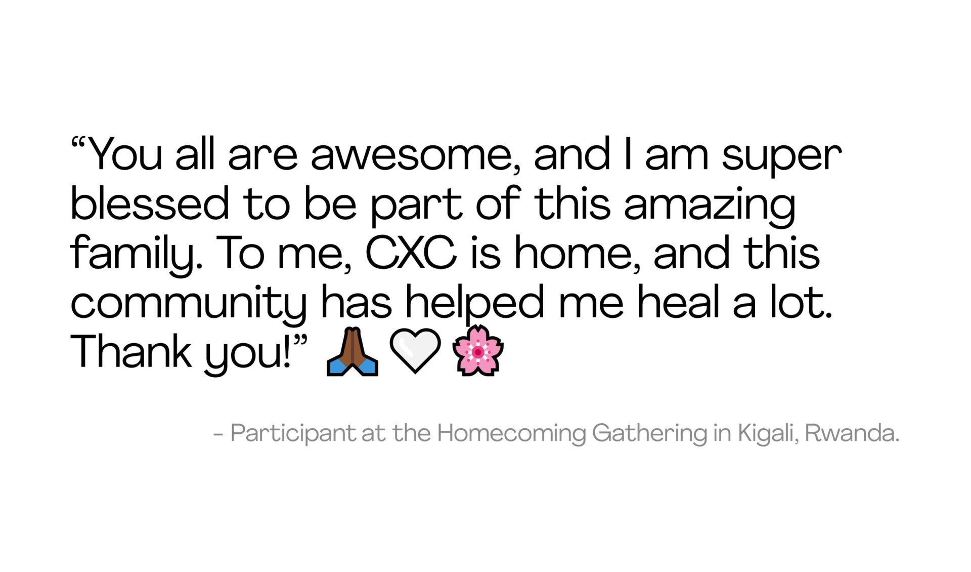 Testimonial from Kigali